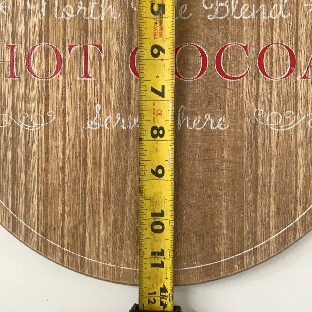 Christmas Hot Cocoa Target Bullseye 2022 Edition Wood Tray.